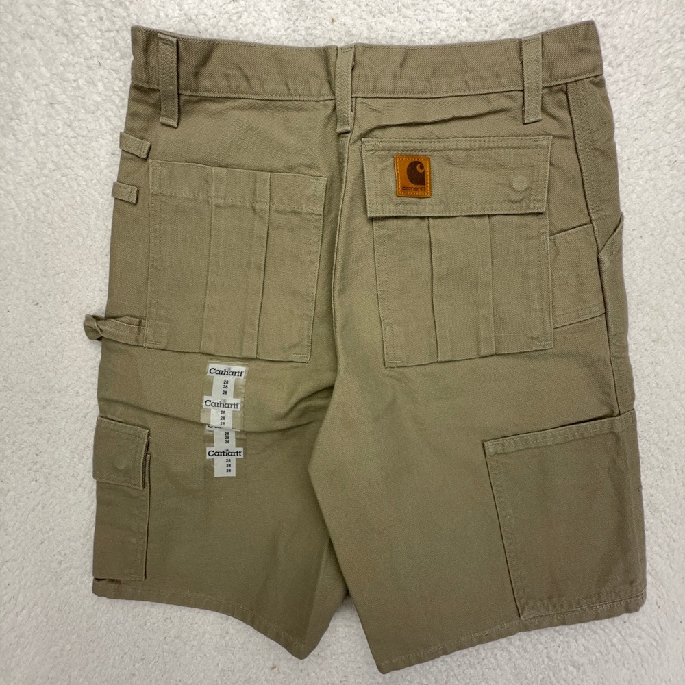 Carhartt B81 DES Tan Tool Short Cargo Carpenter Mens 28 NWT